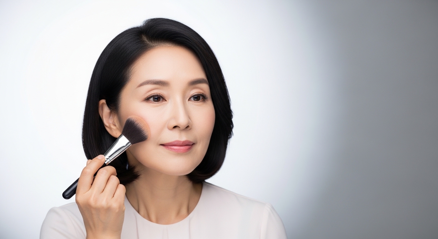 노안수술 후 안전한 눈화장 및 세안 시기를 확인하는 모습